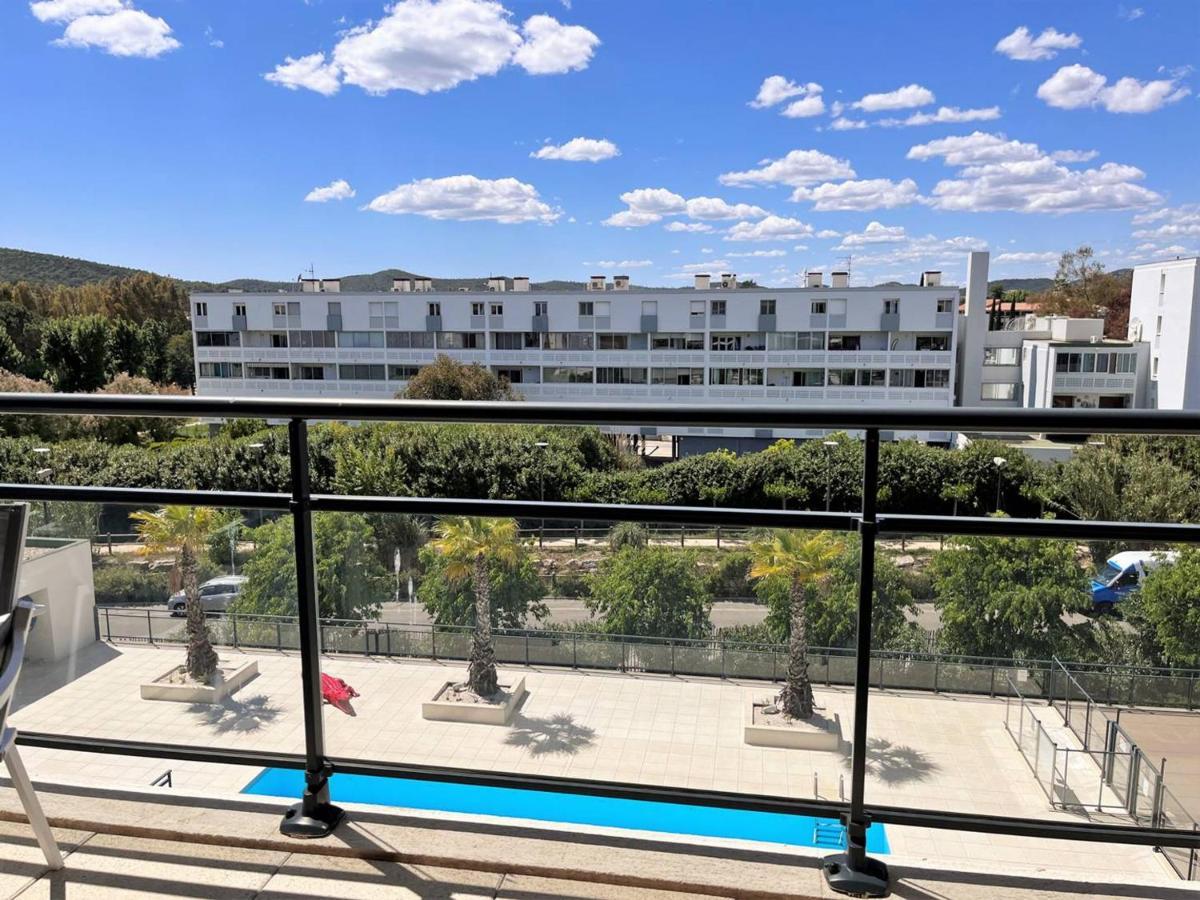 Charmant T2 Climatise Avec Grande Terrasse, Piscine Et Parking Privatif, Proche Plage Et Commerces. - Fr-1-251-441 Le Lavandou Dış mekan fotoğraf